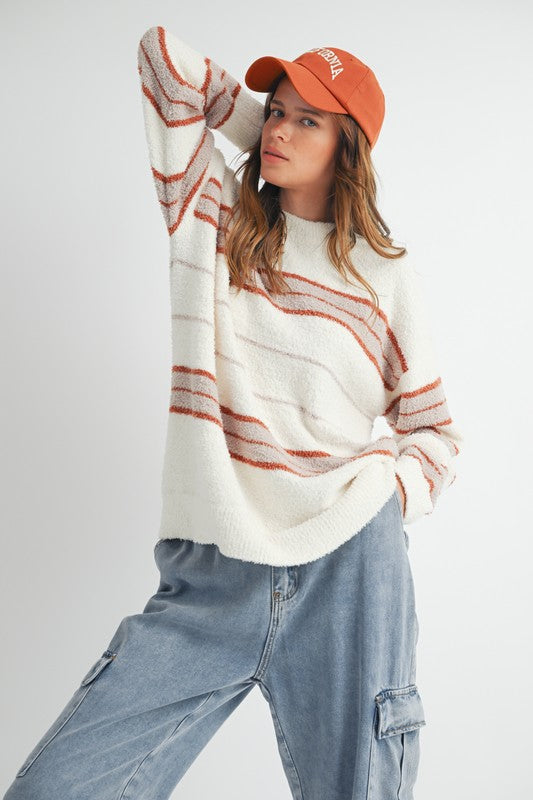 ivory stripe sweater