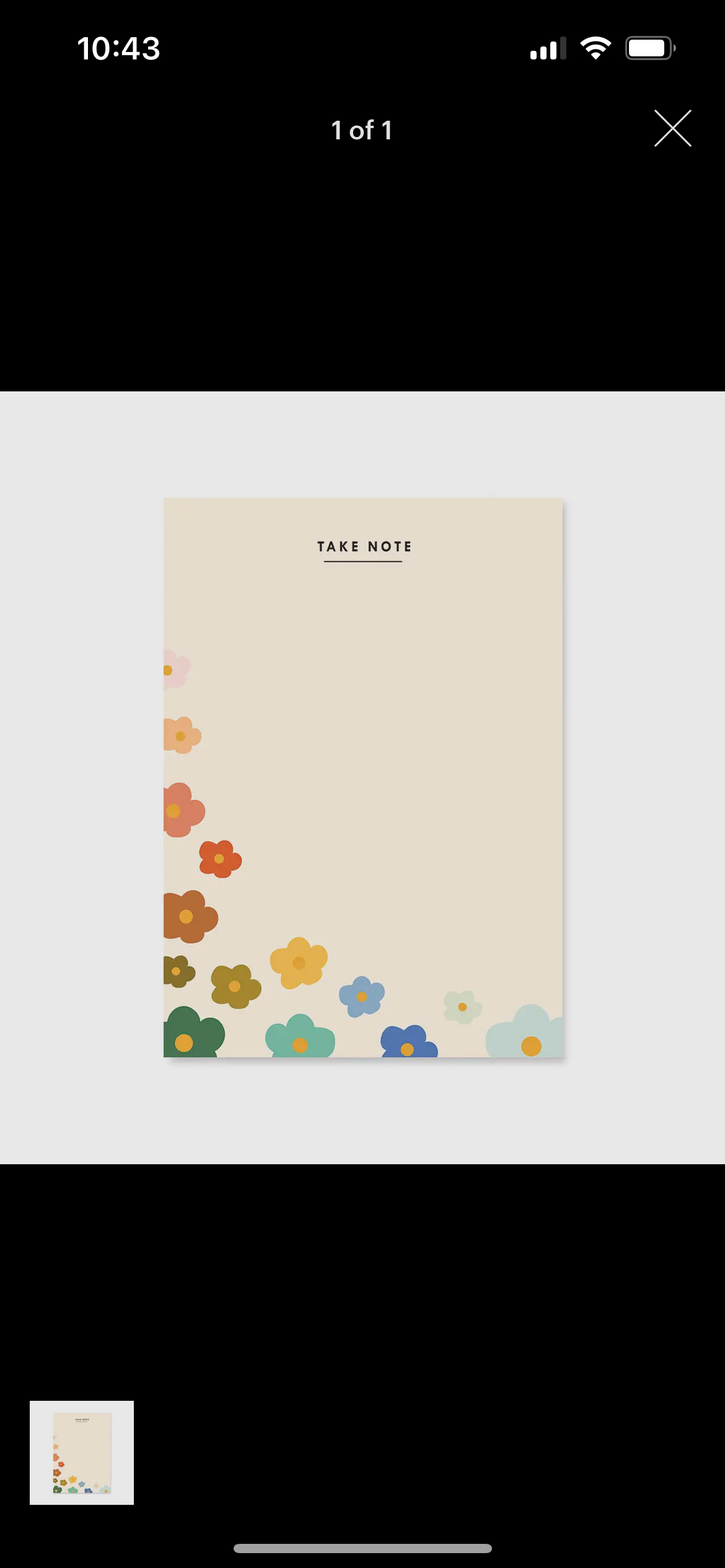 Mod Floral Notes