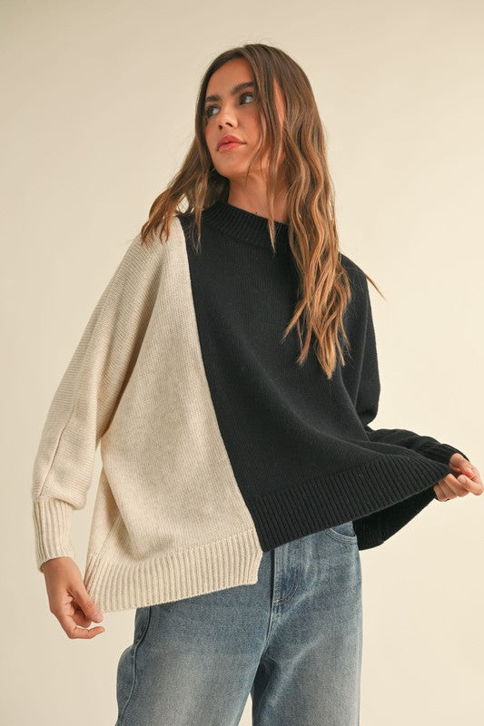 Asymmetrical sweater