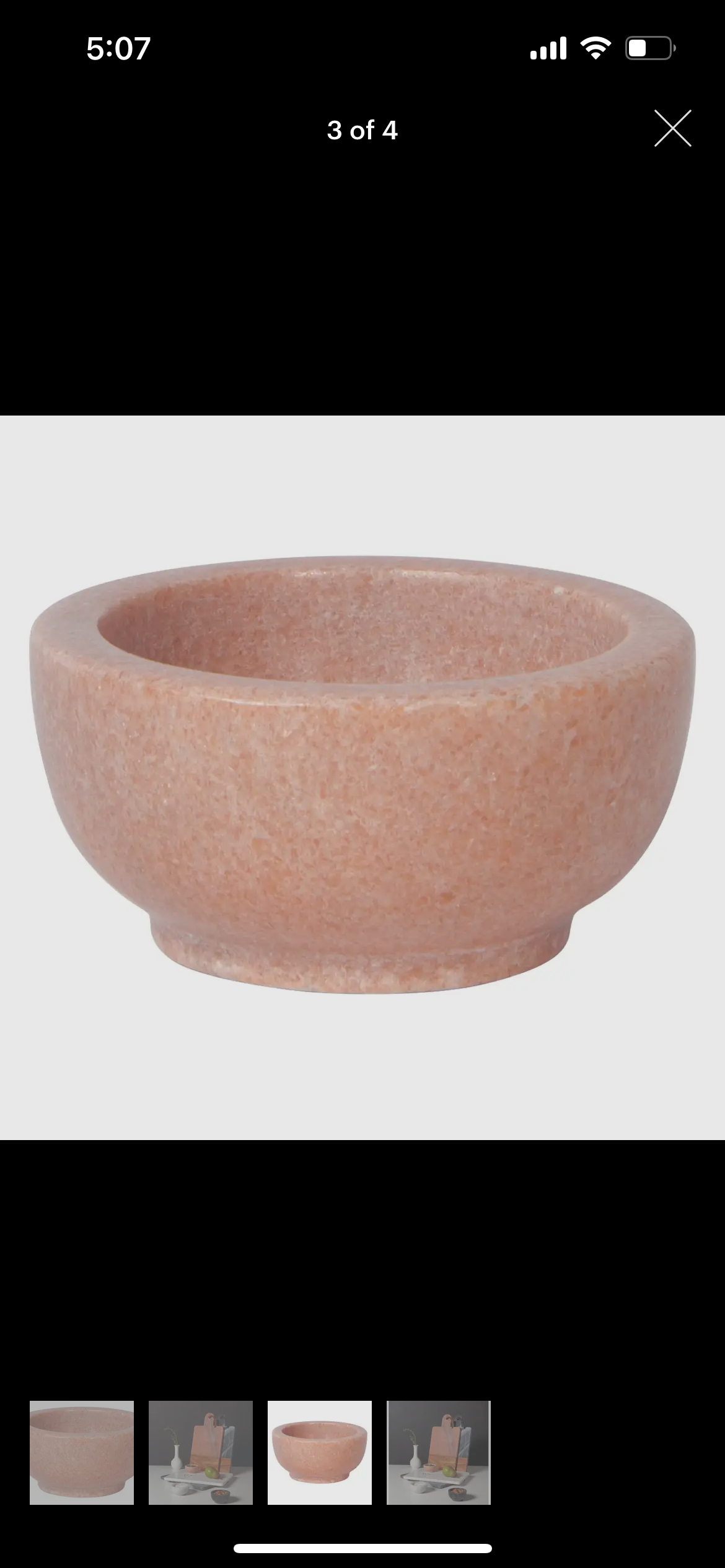 Pink Marble Pinch Bowl