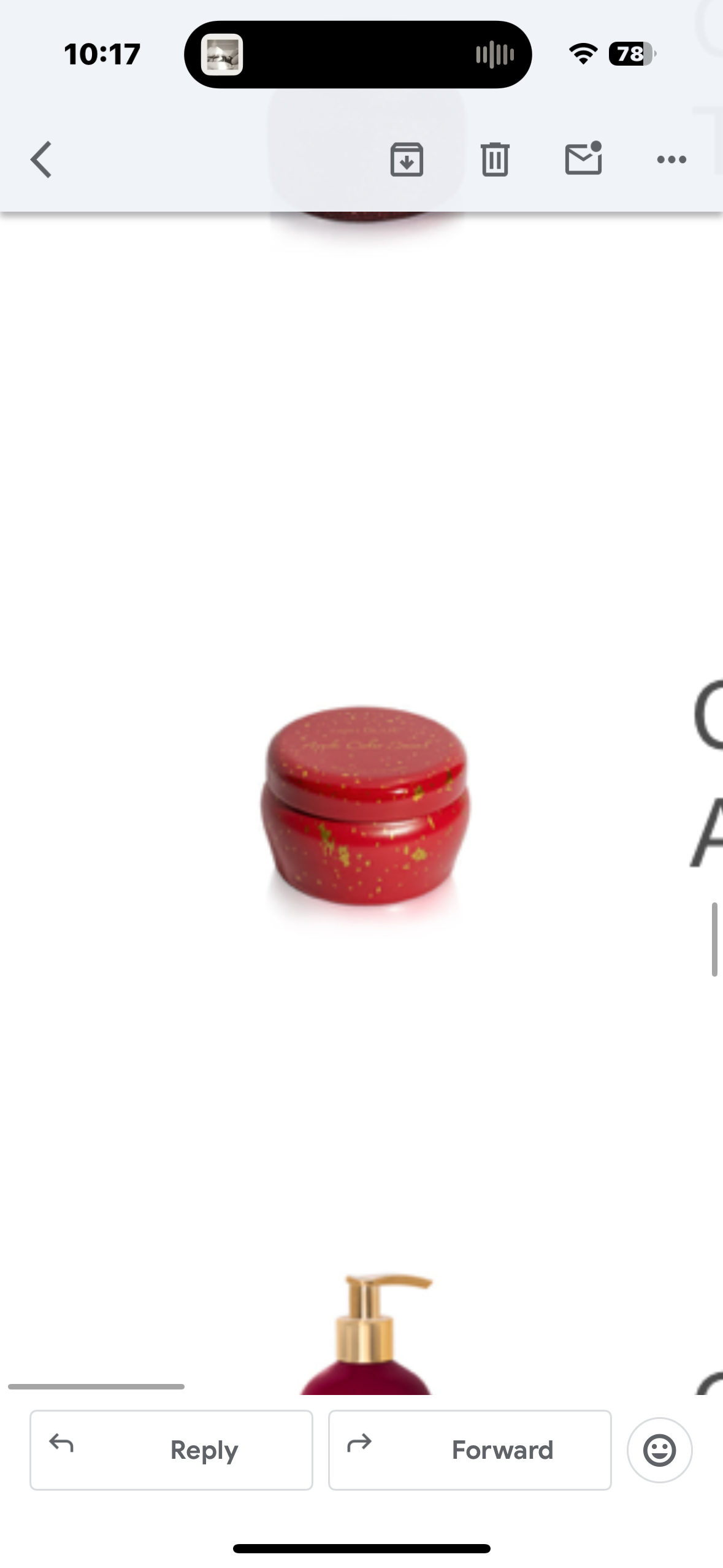 mini apple cider tin