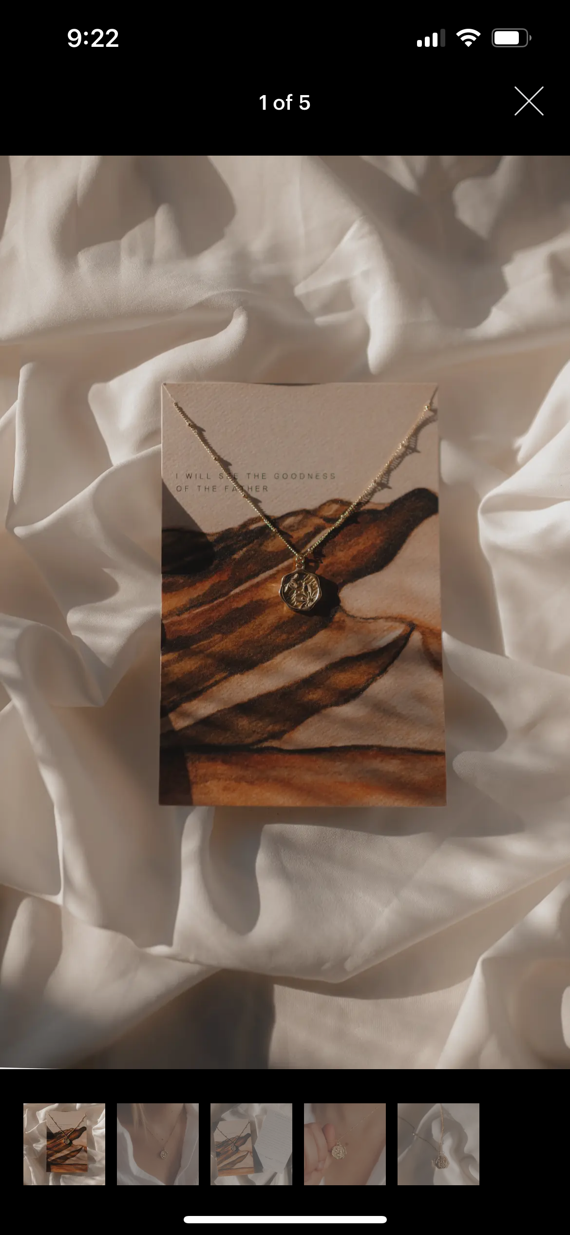 Dear Heart Card Necklace