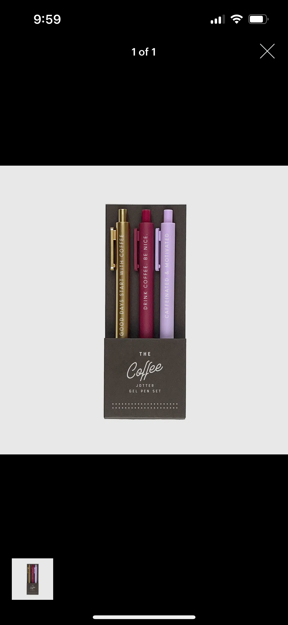 Coffee Jotter Pen Set