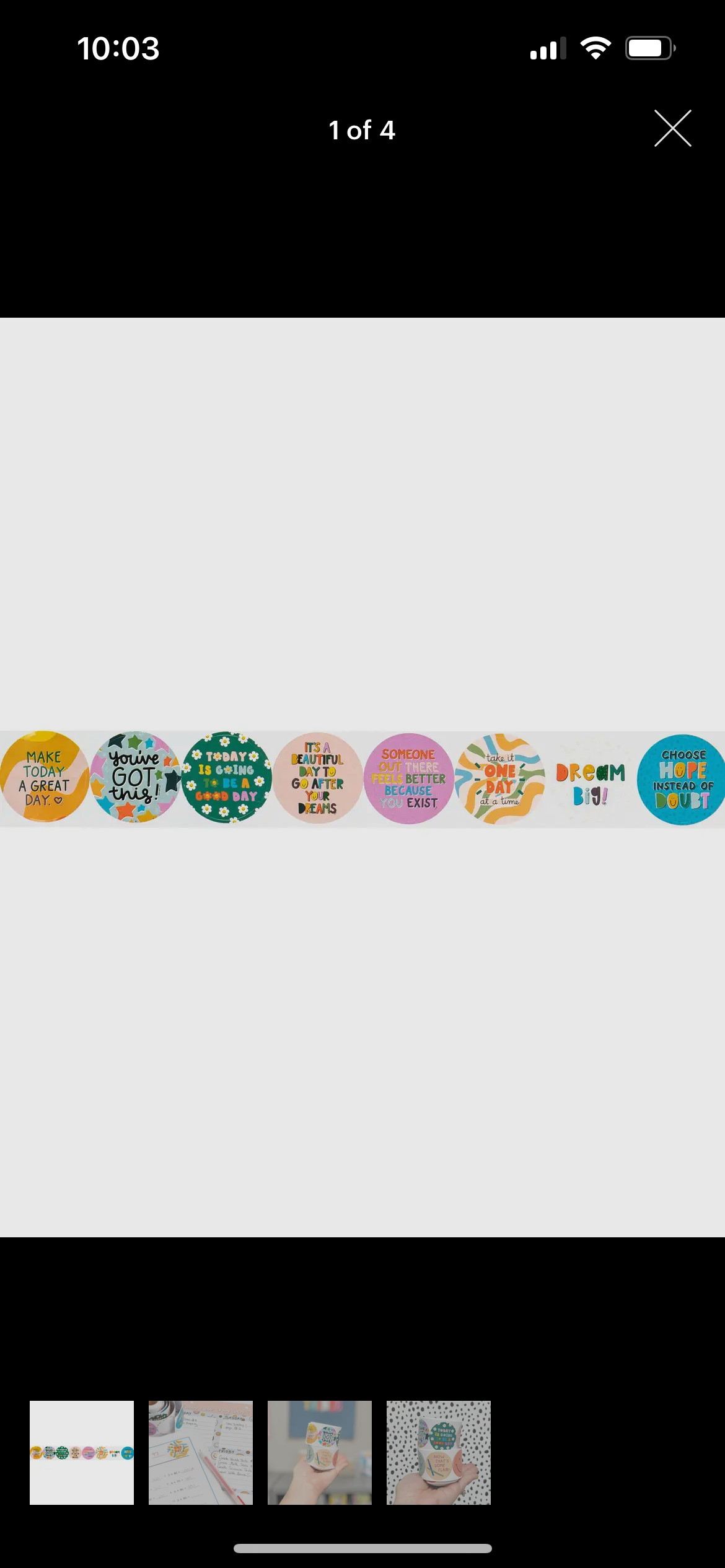 Affirmations Sticker Roll