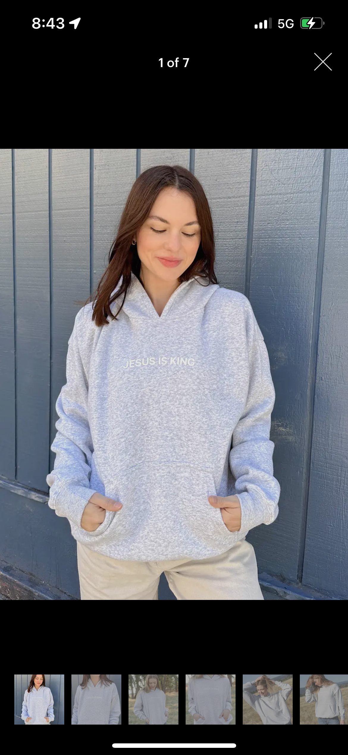 Jesus is King Hoodie