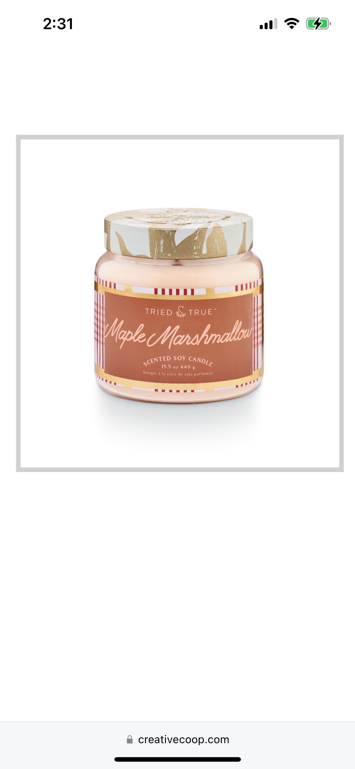 Maple Marshmallow Candle