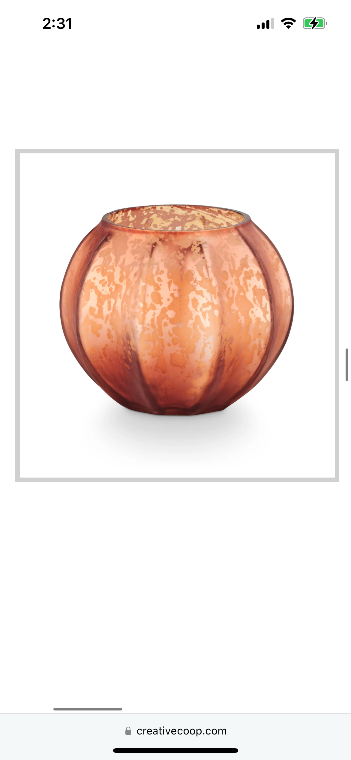 Mercury Pumpkin Candle