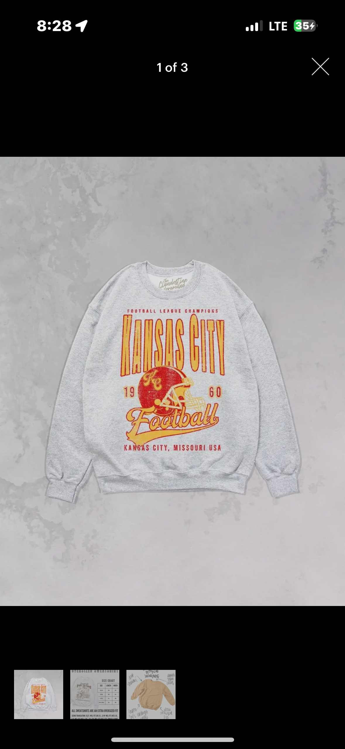 chiefs crewneck