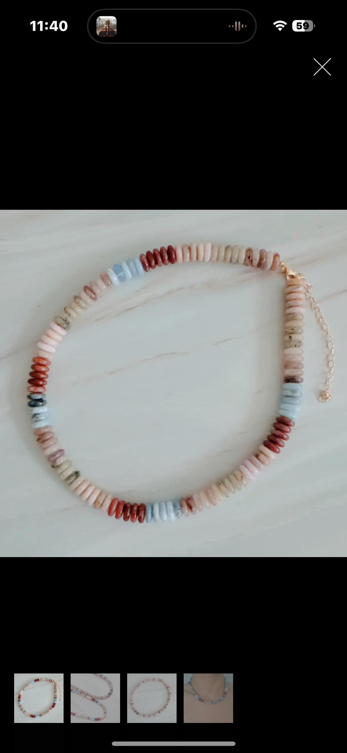 natural stone necklace