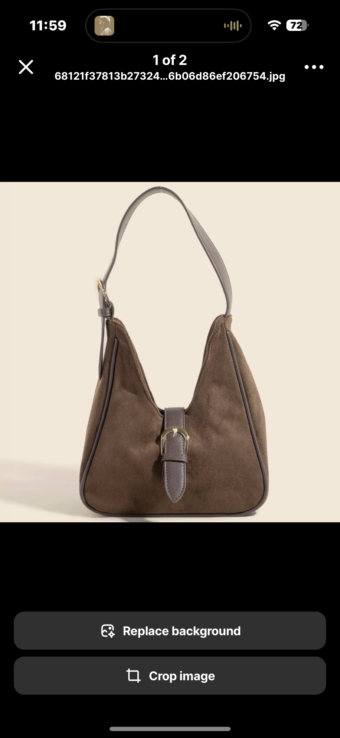 suede shoulder bag