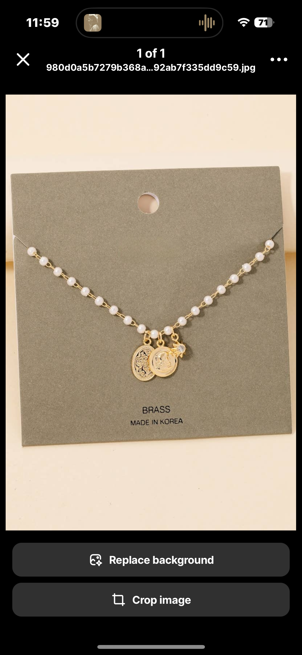 pearl coin necklace