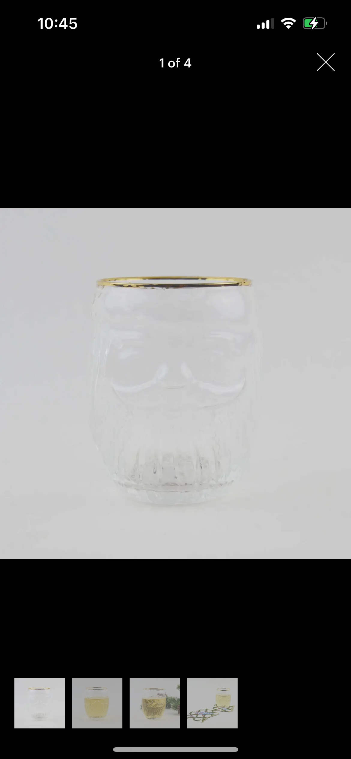 Santa Drinking Glass