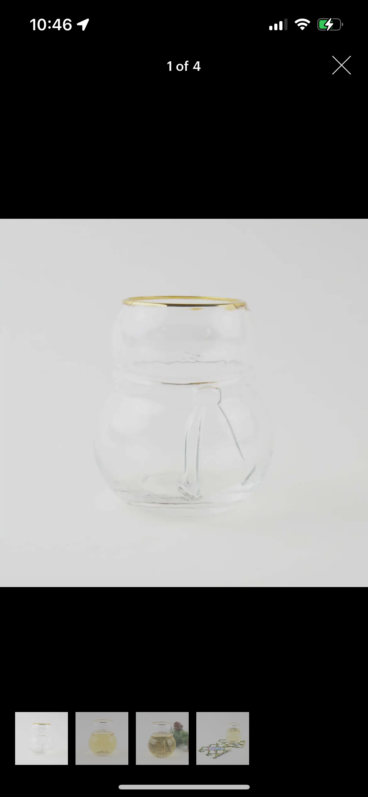Snowman Drinking Glass