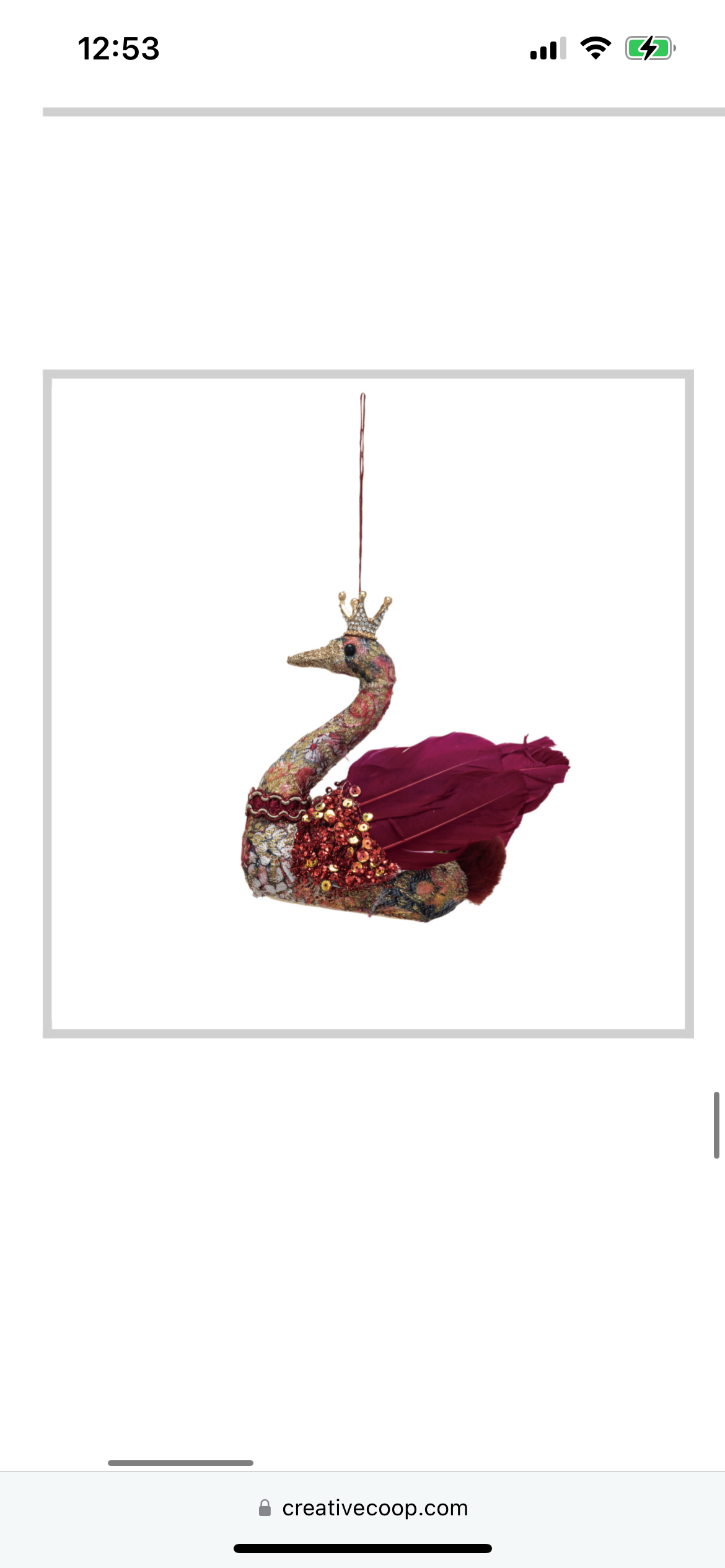 Swan Ornament