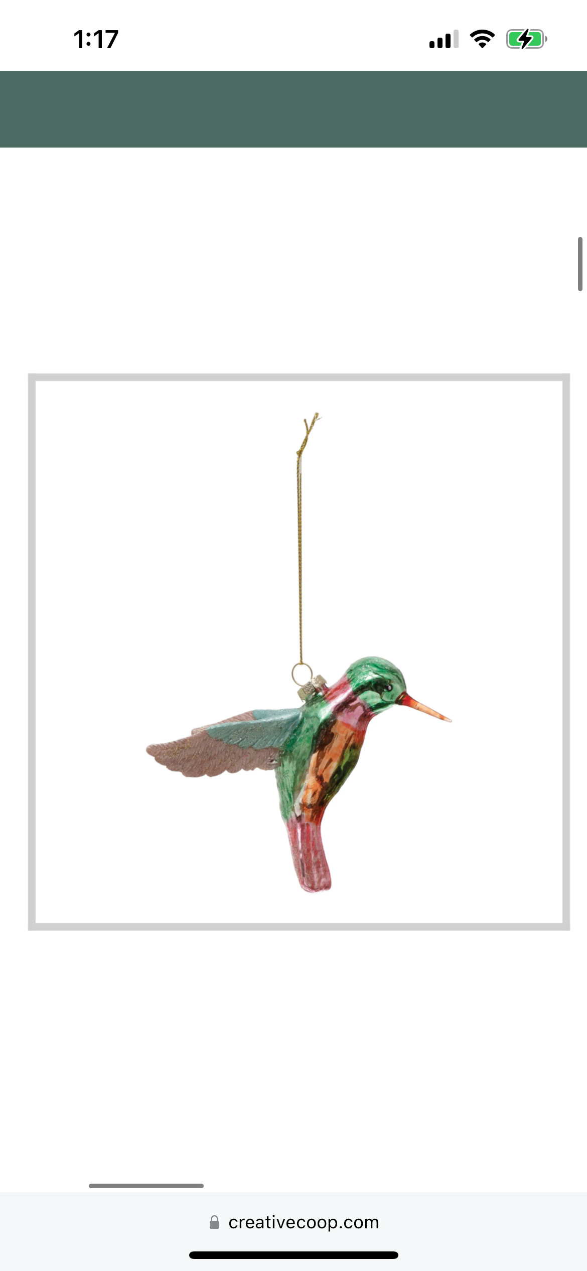 Hummingbird Ornament