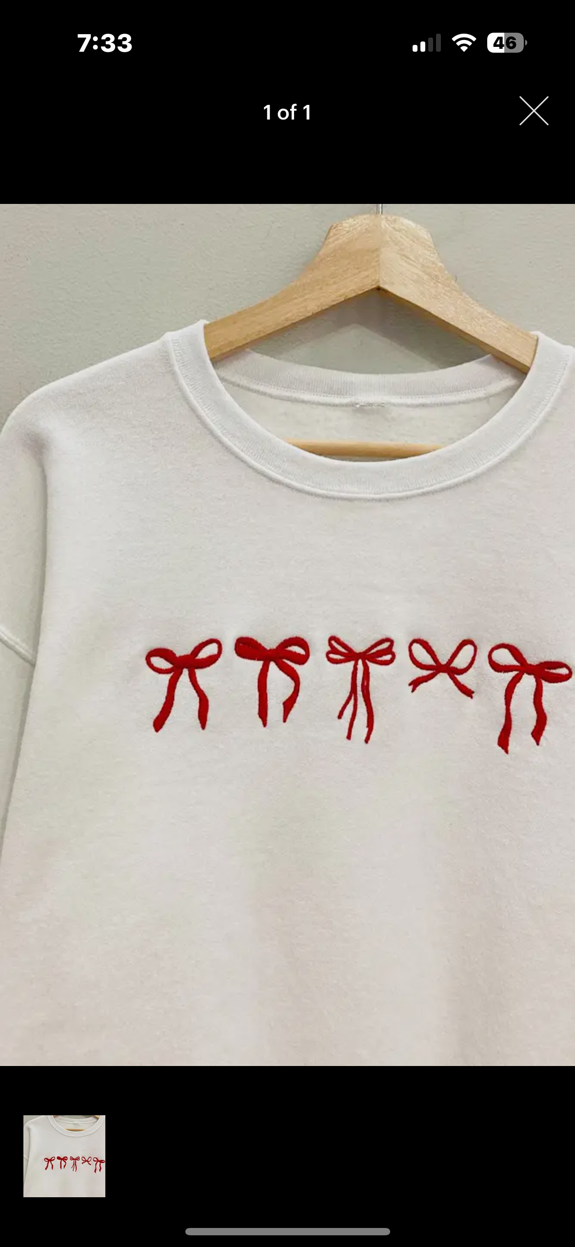 Bow sweatshirt