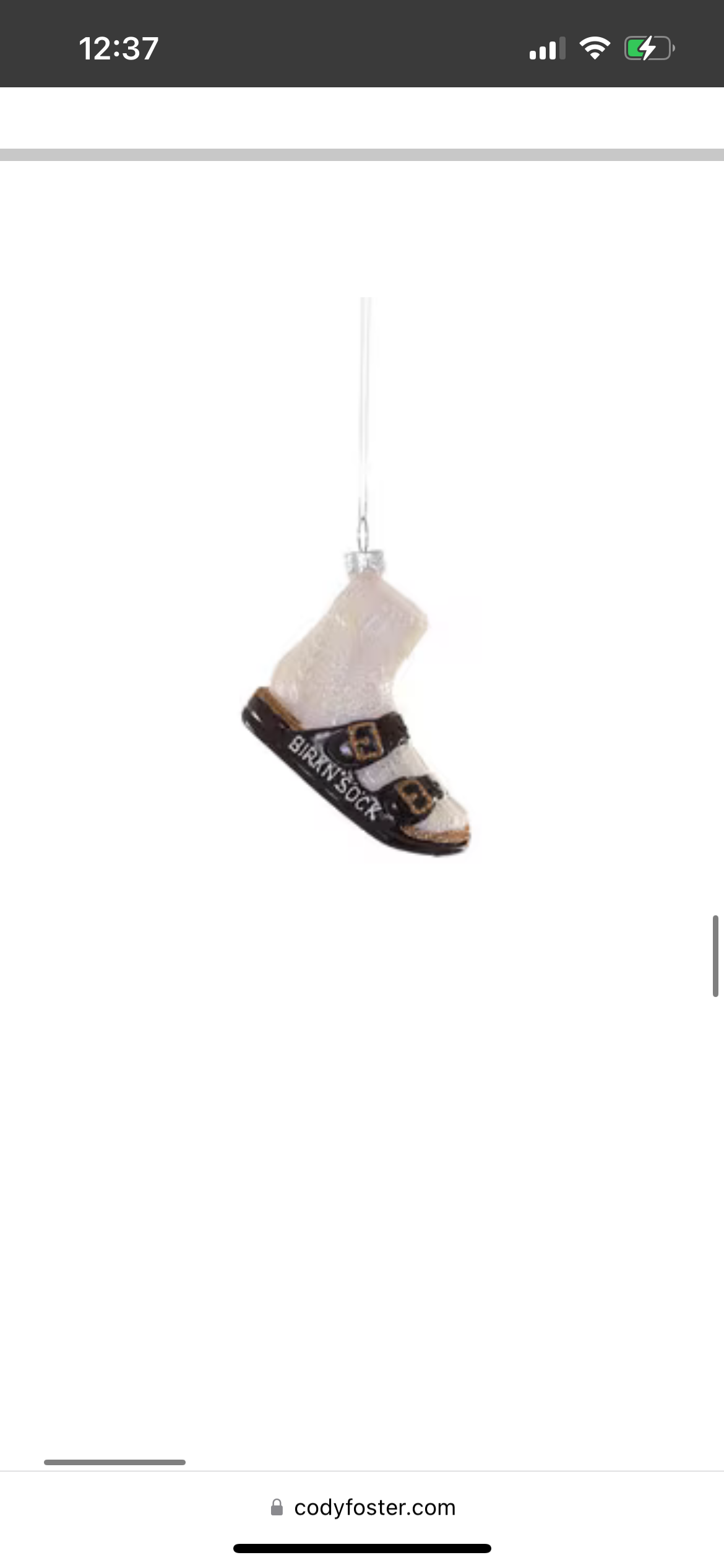 Birk N’ Sock Ornament