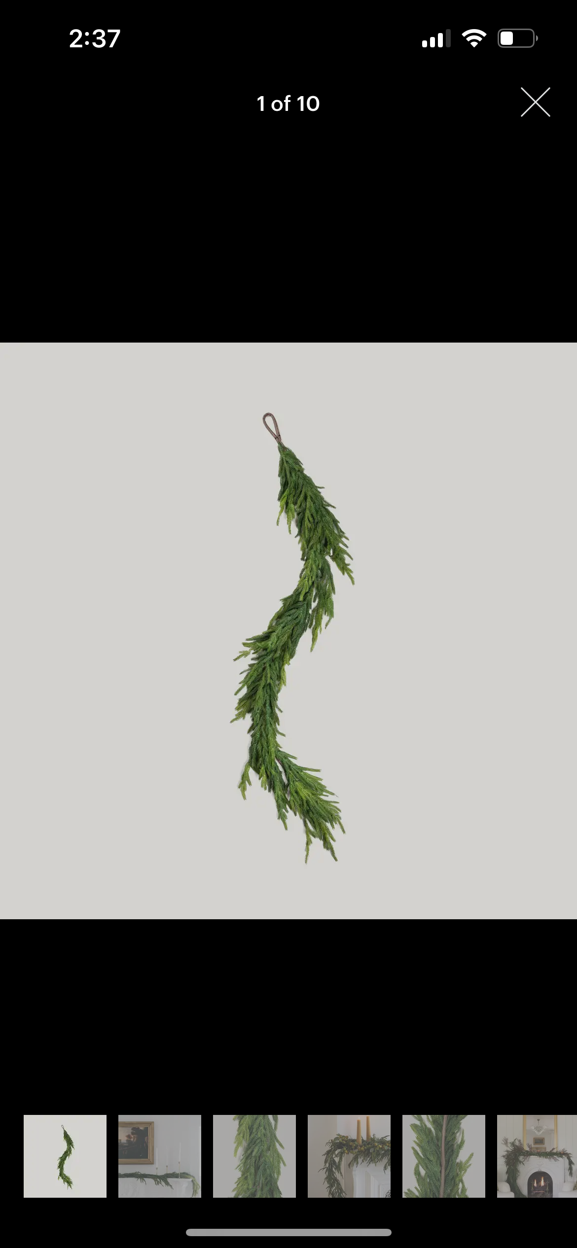 Real Touch Pine Garland