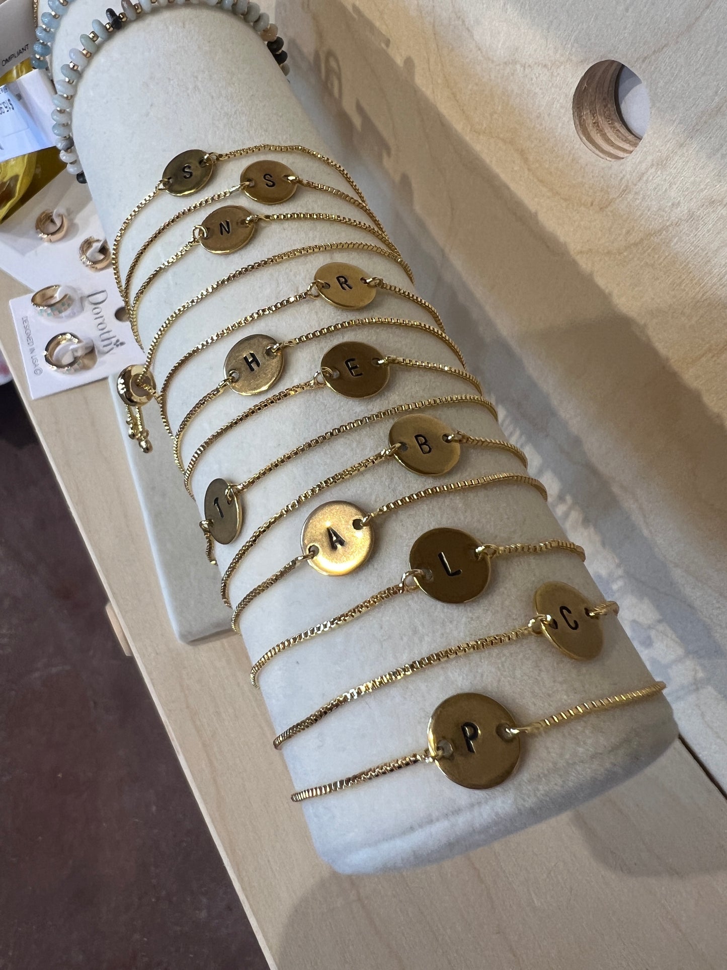 Gold Initial Bracelet