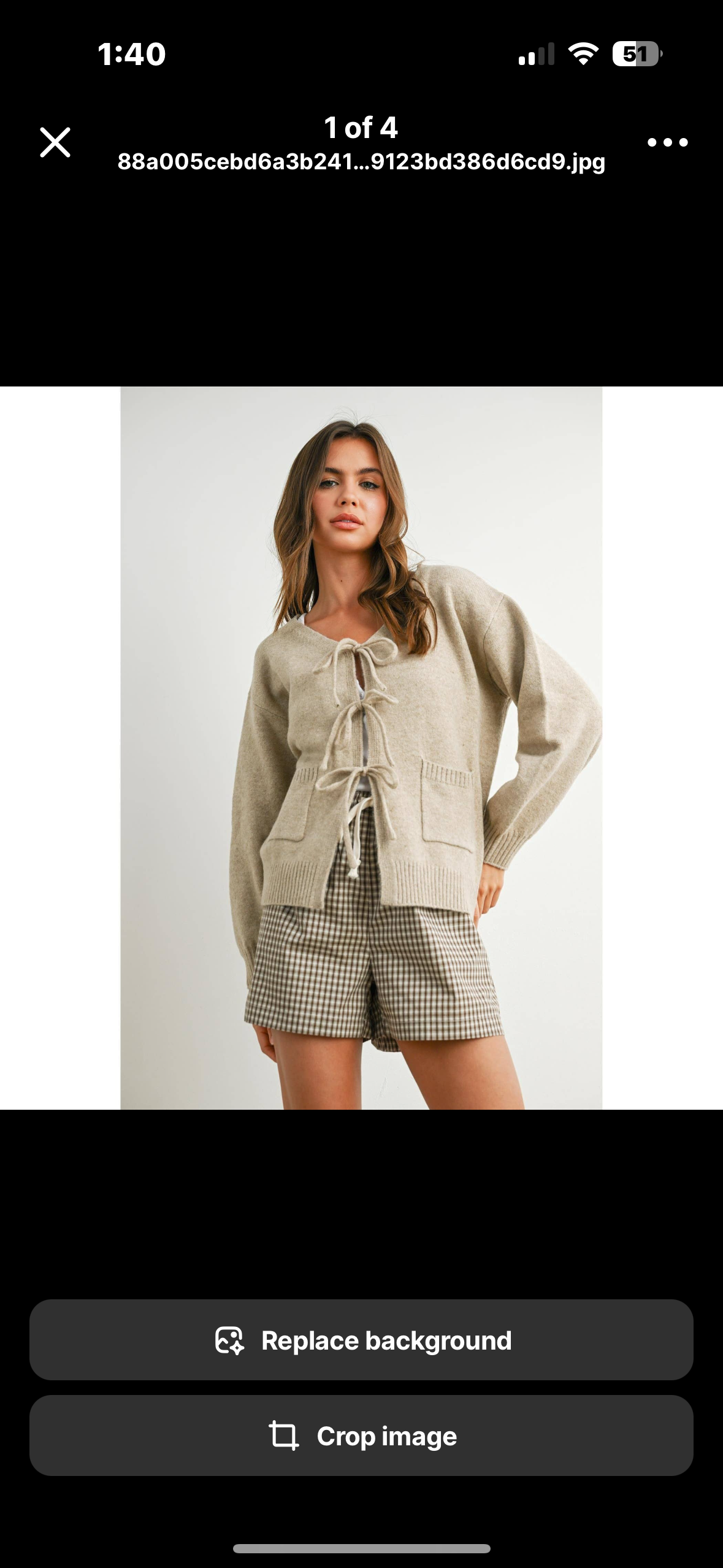 taupe bow tie blouse
