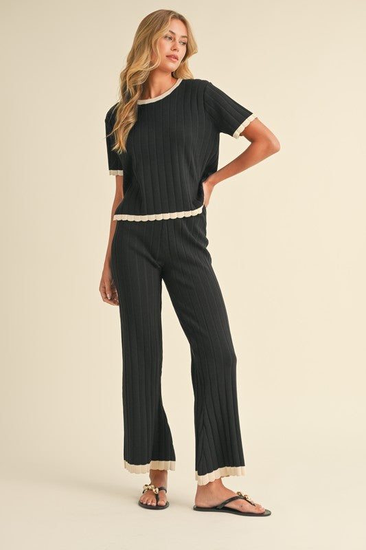 black matching set