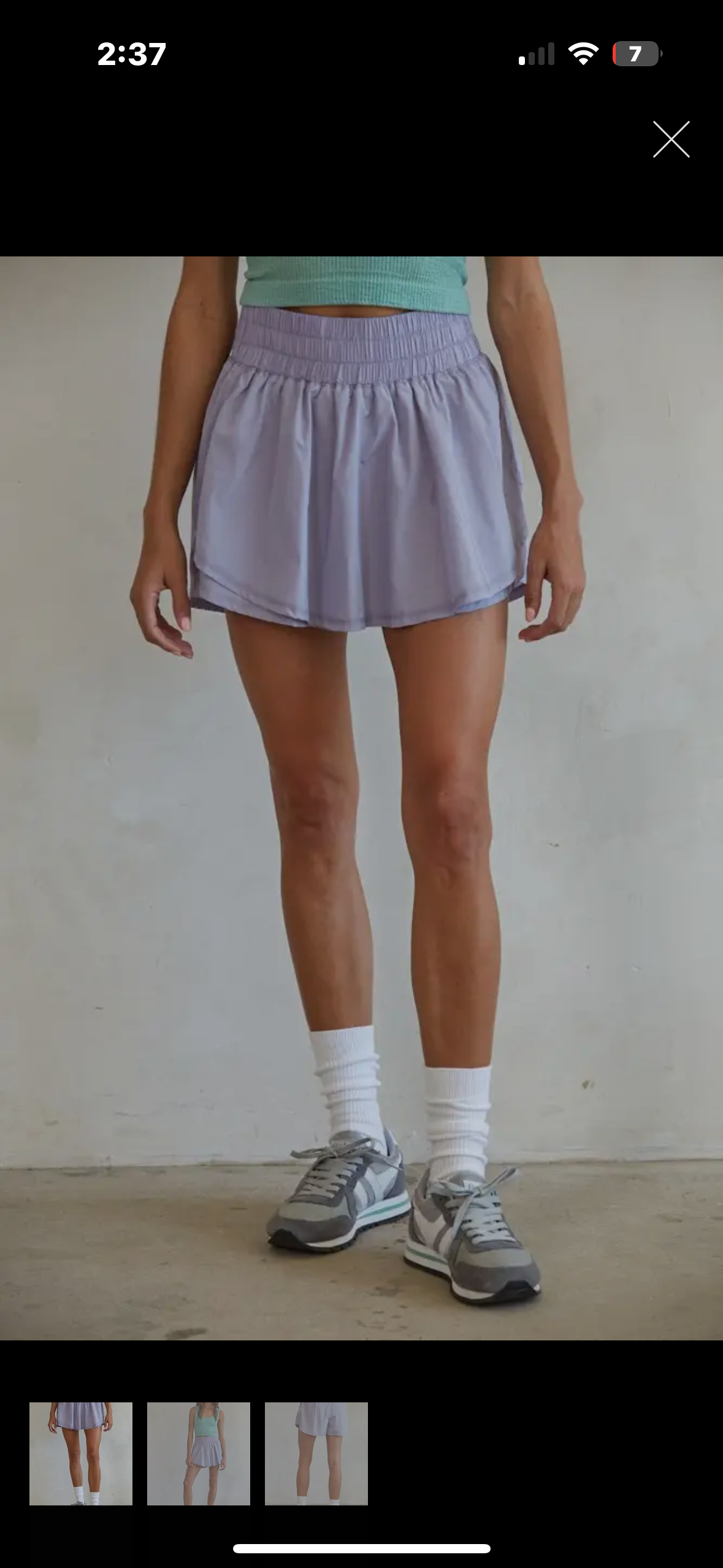 lavender skort