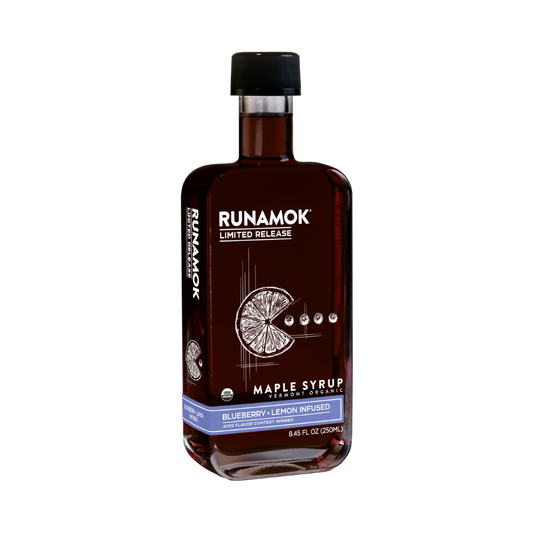 Blueberry + Lemon Infused Organic Maple Syrup