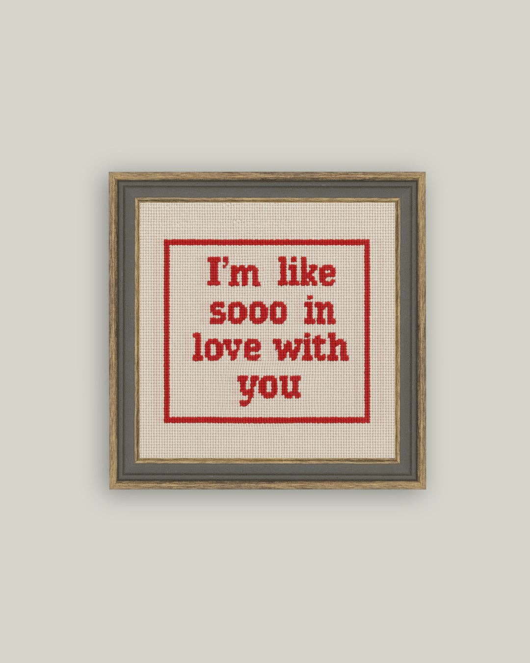Cross Stitch Framed Print